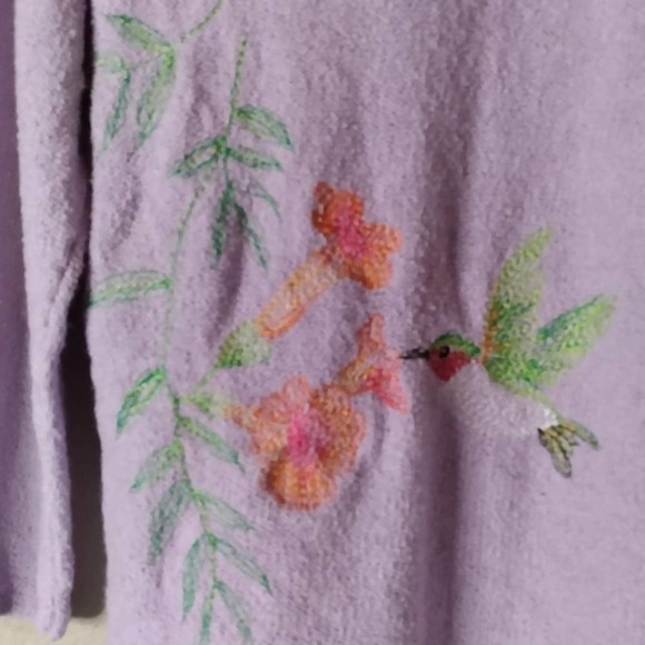 Northern Isles Vintage Hummingbird Cardigan Sweater - Picture 10 of 11